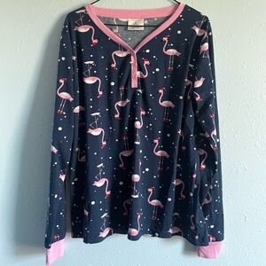 Flamingo pajama top